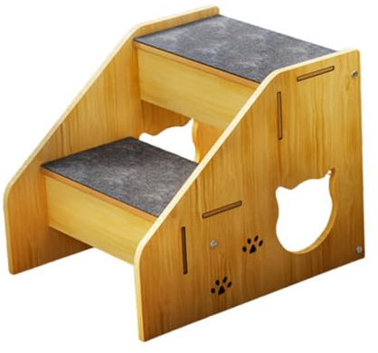 Baoblaze Haustiertreppe aus Holz, Kletterleiter für Hunde, Haustierbedarf, rutschfest, tragbar für Bett, Haustier-/Katzentreppe, Hundetreppe, Leiter