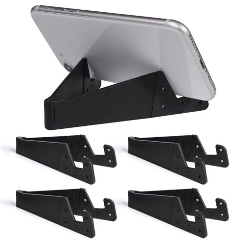 Kronwahl Supporto Universale per Smartphone, Stand Pieghevole, Flessibile, Porta Cellulare & Tablet da Tavolo, Scrivania, Supporti ideali per Casa, Ufficio e Viaggi (5 pezzi)