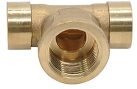 BIRXPMOS 1/2 3/4 Male To 15 22mm ID Solder Cup Tee 3 Way Connector Brass End Feed Solder Plumbing Fitting For Air Condition SUNBOOOYIN(ID 22mm,WELD_3/4)