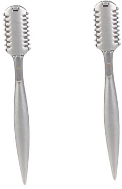 IWOWHERO 2St Halter für Haarschneidewerkzeuge Haarschneidemaschinen rasierpinsel rasiergel hair shaver Friseur Haarschneidekamm Kamm zum Ausdünnen der Haare Aluminiumlegierung Silver