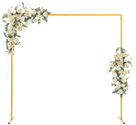 Metall Halterung Ballonbogen Kit, 2 * 2m Hochzeitsbogen Kranzbogen Hintergrund ständer für Hochzeit Geburtstag Partyzubehör Dekorationen