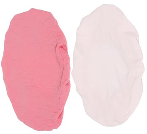 ibasenice 2St Spannbettlaken babybett babybett zubehör Abwaschbare Bettwäsche Bezug für Wickelauflagen im Kinderzimmer Neutraler Wickelauflagenbezug Baumwolle Rosa