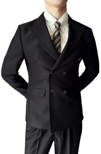 Mymyguoe Blazer Herren Sportlich Sakko Slim Fit Elegant Freizeit Jackett Vintage Hochzeitsanzug Anzugjacke Herrensakko Sportsakko Modern Sommer Anzugjacken Anzug Große Größen