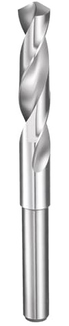 QUARKZMAN Punta Da Trapano 14mm Gambo Ridotto 1/2 Rotonda 4241 Acciaio Rapido Non Rivestito (Lucidato) 118° Punto Standard Per Plastica Legno Rame Alluminio Ferro Metallo Medio Morbido