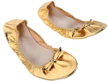 minkissy Balletskor för Kvinnor Mjuka Split Sole med Hög Elasticitet och Portabla Dansskor för Magdans Ballet och Yoga Träning