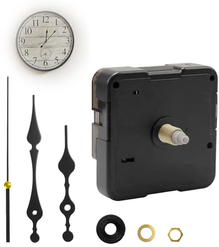 Kit de Mecanismo de Reloj de Pared, Mecanismo de Reloj de Batería Ligero y Duradero, Mecanismo de Reloj, Kit Completo con Manecillas, para Reparación de Relojes