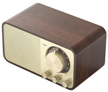 Portable Radio, Small Bluetooth Radio, Retro FM Radio with Headphone Jack | Vintage Shortwave Radios for Home, Outdoor, Old Vintage Decor Birthday Gifts for Women, Men