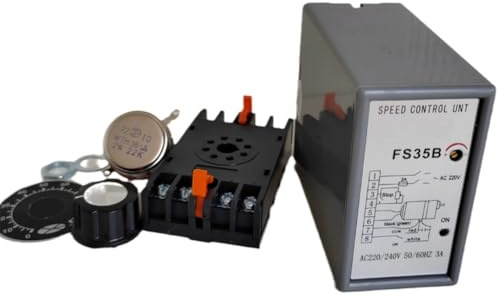 Aundhegrtt Controlador de Velocidad UNT Regulador de Velocidad Dividido Motor SS-35 Controlador Interruptor de Motor de Foto Única AC 220V Controlador de Velocidad del Motor
