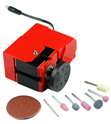 CGOLDENWALL Mini Tornio Palmare 24W 2000rpm Metallo FAI DA TE Tornio A mano Tipo Mini Macchina per l'Istruzione