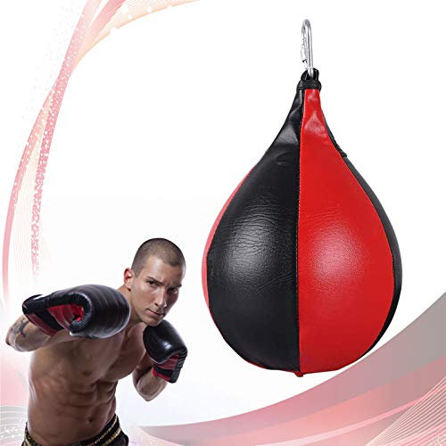 ZhiLianZhao Punchball Doppelt Ende Boxball Training Leder Punchingball Hängender Boxbirne Mit Inflator Gourd Hook Für Erwachsene Professionelle Männer Und Frauen