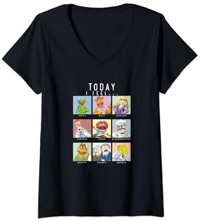Disney The Muppets Today I Fell Box Up V-Neck T-Shirt