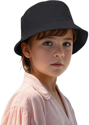 TopTie Fischerhut Kinder Bucket Hat UV-Schutz Sonnenhut für Jungen und Mädchen