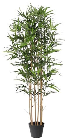 Blooming Artificial - Oriental Bamboo Tree, Realistic Artificial Plant for Garden, Home, and Office, Year Round Decorative Foliage, UV and Water Resistant (Green) (120cm)