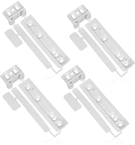SPARES2GO Door Plastic Mounting Bracket Fixing Slide Kit Compatible with Electrolux Integrated Fridge & Freezer (Pack of 4)