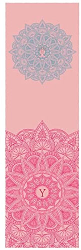 Habiba Leicht rutschfeste Yogadecke, Yogamatte, Bedruckte Mikrofaser, Sportreise, schnell trocknende Fitnesshandtücher, leicht zu tragende Trainingsmatte Geschenk