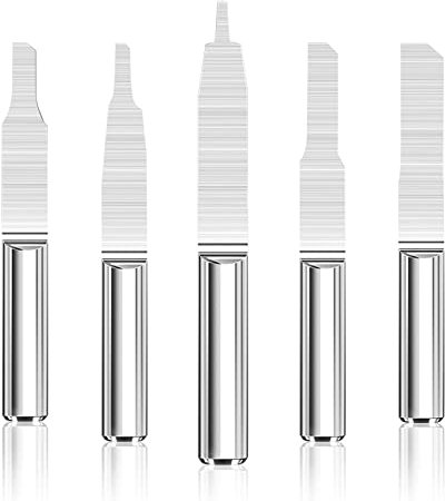 10pcs 3.175mm Shank V Shape PCB Drill Bit Single Slot Flat Bottom Tungsten Drill Bit CNC Milling Cutter,3.175 * 2 * 8