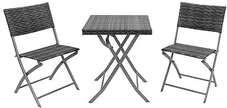 HTI living Tischgruppe Siggi Klapptisch Klappstühle Balkonmöbel