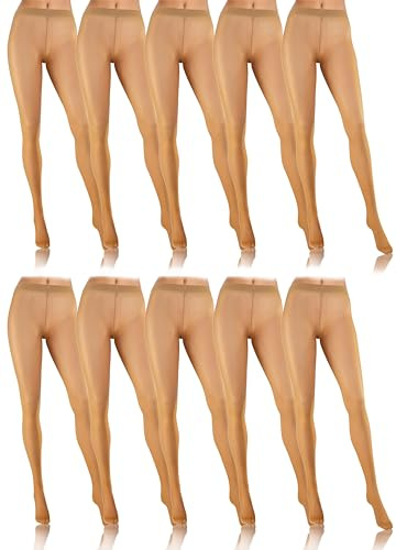 sesto senso Strumpfhose Damen 10er Pack 8 Den Feinstrumpfhose Transparent