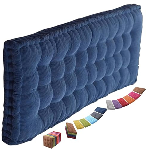 uyeoco 8-10cm Dickes Bankauflage Bankkissen, Sitzkissen Bank Sitzauflage Innen Outdoor, Gute Qualität Waschbare Gartenbank Auflage, Rechteck Sitzkissen Groß Für Stuhl Boden Bürostuhl(@8,40x80cm)