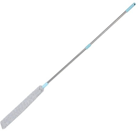 Gogogmee Unterbett Staubwedel mit Langem Edelstahlgriff Waschbarer Mikrofaser Reiniger Flexibler Staubwedel für Schwer Zugängliche Stellen im Haushalt Staubwischer für Schlafzimmer