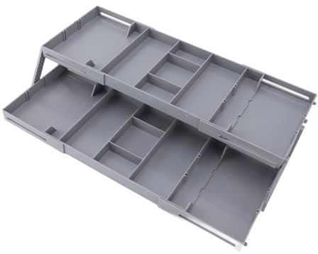 Multi Level Drawer Organizer, Smart Drawer Organizer Makeup Organizer For Drawer Kitchen Gadgets Utensils Expandable Folding Smart Drawer Organizer For Jewelry, Office Drawers (2
