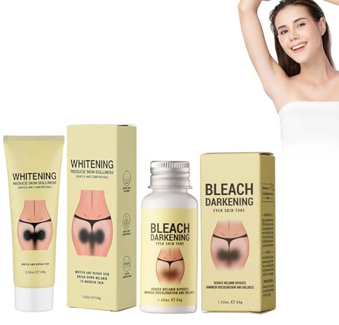Crema Blanqueadora Whitening Cream Crema Blanqueadora Cuerpo, crema blanqueadora de día, crema de día para axilas, rodillas, codos, zonas sensibles y privadas#01
