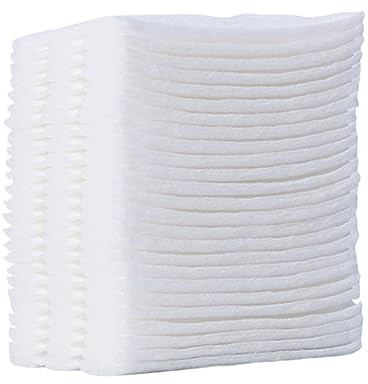 WRITWAA 3 Packungen Reinigungswatte Für Das Gesicht Wiederverwendbare Make Up Pads Wattepads Make Up Entferner Pads Wattepads Große Wattestäbchen Gesichtswattespitzen Wattefalten