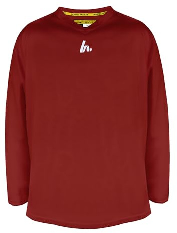 Howies Youth Hockey Practice Jersey | Junior Sizing, Blank Hockey Jersey for Kids | Multiple Color Options (US, Alpha, Large, X-Large, Regular, Maroon)