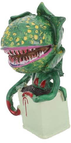 GARIOUANS Ornement de Jardin Résine Plante Carnivore Décoratif Halloween Statuette Compacte Stable pour Bureau et Extérieur Original pour et