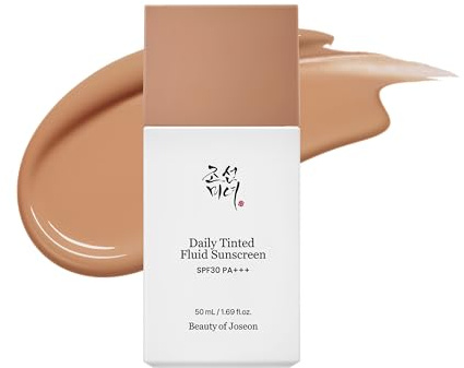 Beauty of Joseon Daily Tinted Fluid Sunscreen 12 Shades for Face Moisturizing Broad Spectrum SPF 30 Korean Skincare 50ml, #MY210