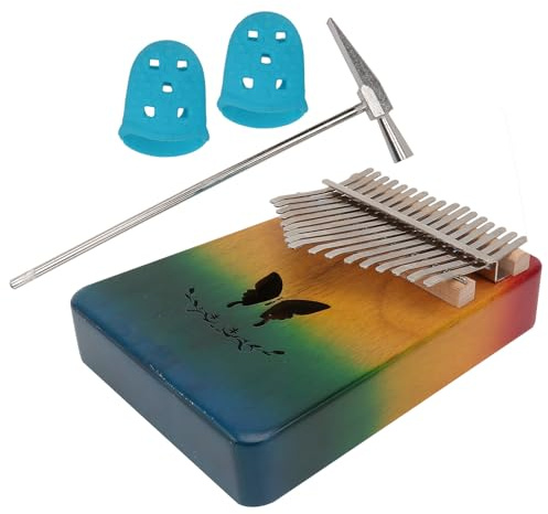 PRETYZOOM Tasten Daumenklavier Kalimba Fingerpiano Tragbares für Anfänger Erwachsene Geschenk mit Klarem Klang und Stabilem Holzgehäuse