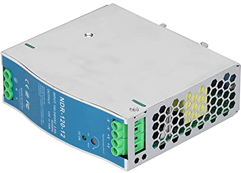 Fuente de alimentación de riel Grado industrial 120W 10A 12V Regulador de voltaje CC para equipos eléctricos y sistemas de control Carcasa de aluminio NDR12012