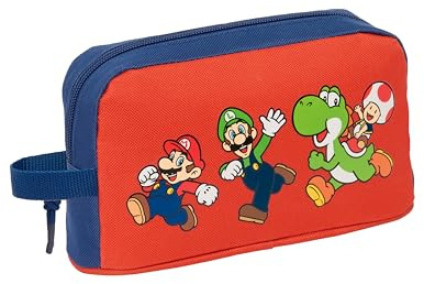 SUPER MARIO MAMMA MIA - Porta Desayunos Térmico, Termo, Portatodo, Calidad y Máxima Resistencia, Porta Comida, Recreo, 21.5x6.5x12 cm