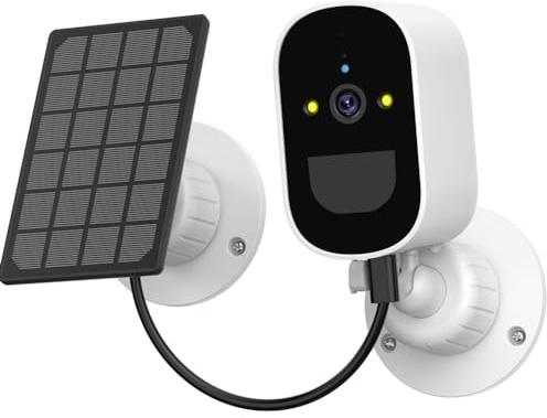 Bosiyrggrl WiFi IP Camera Solar Panel Battery Powered Wireless Outdoor 1080P HD CCTV Video Surveillance PIR Human Detection