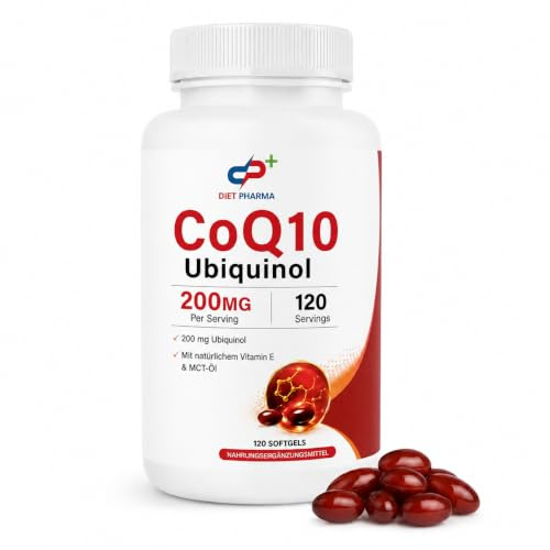Ubiquinol CoQ10 200 mg – Coenzyme Q10 Hautement Dosé – 120 Capsules Molles (4 Mois) – Haute Biodisponibilité – Qualité Premium – Complément Alimentaire (120)