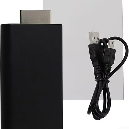 Convertisseur vidéo, 1 adaptateur compatible HDMI, pour PS2 vers conversion de signal TV, configuration plug-and-play, alimentation USB, accessoire de console de jeu