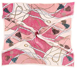 sourcing map Damen Quadratischer Schal Schals Leopardenmuster Gestreiftes Polka Dots Muster Halstuch | Kleiner quadratischer Damenschal, Leopardenmuster, gestreift, gepunktet, Halstuch