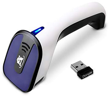 ScanAvenger Scanner di codici a barre, Bluetooth wireless portatile Pistola di scansione 1D e 2D senza fili, ricaricabile per la gestione dell'inventario - Lettore di codici a barre/QR, palmare, USB