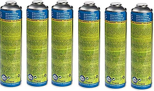 CFH. 6X Universalgas at 2000 Gas 30% Propan und 70% Butan Gaskartusche Druckgasdose 330g 600 ml