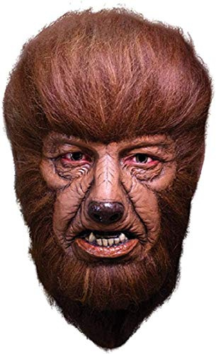 Trick or Treat Studios Wolf Man Maske Lon Chaney Jr Classic Original Offiziell lizenziert braun