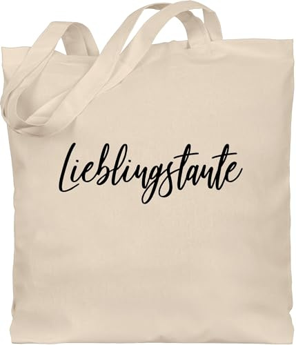 Shirtracer - Baumwolltasche - Tante - Taschen - Lieblingstante Schwarz
