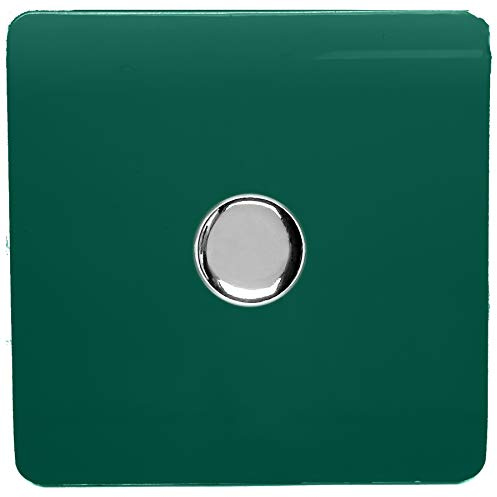 Trendi Artistic Modern Glossy Tactile 1 Gang 2 Way 120w LED Dimmer Switch