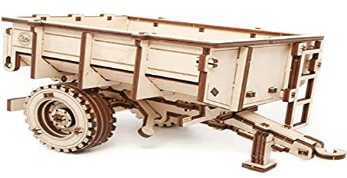 EWA Eco-Wood-Art - Remolque para Tractor BELARUS-82 - Rompecabezas mecánico 3D de Madera - Rompecabezas para Adultos y Adolescentes - Montaje sin Pegamento - 68 Piezas