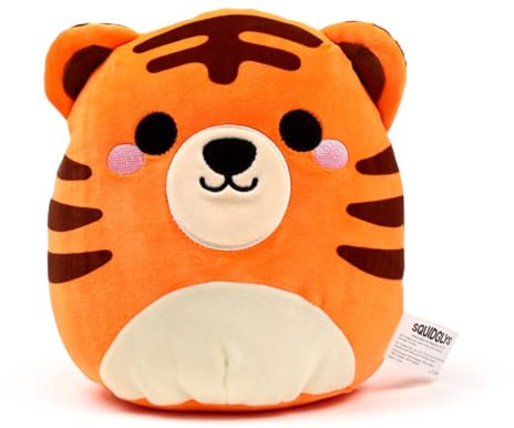 Puckator Squidglys Alfie der Tiger Adoramals Wildes Plüschtier – Plushies Niedliches Tier Baby Neugeborene Kinder Spielzeug Stuff Geschenke Geschenk für Freundin Kuscheltier Plüschtier Plüsch