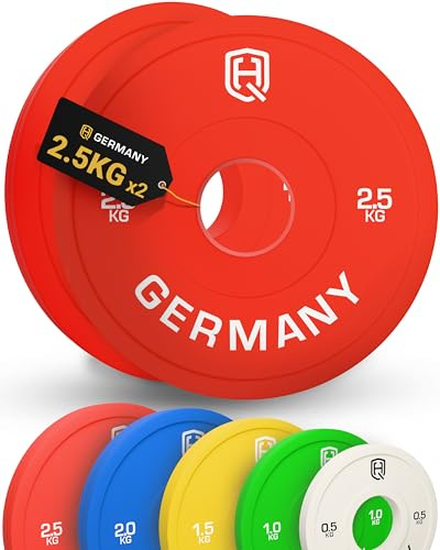 HQ Germany® Fractional Plates 0,5-2,5kg [±10g Kalibriert] - Hantelscheiben 50mm