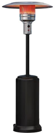 ABBEY | Gasheizstrahler | 2,2m | Schwarz | 12kW | Heizstrahler | Wärmestrahler | Infrarotstrahler | Elektroheizstrahler | Heizpilz