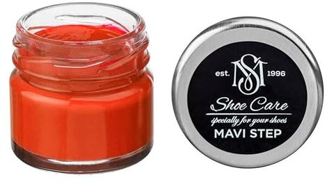 MAVI STEP Multi Oil Balm Wildleder- und Nubuk-Renovierer, cremefarben (128 Brilliant Orange)