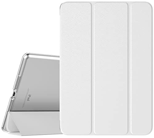 TiMOVO Hülle für iPad 9./8./7. Generation, 10,2 Zoll, Weiß | Ultra Dünn, Durchscheinend, Smart Cover, Auto Schlafen/Wachen