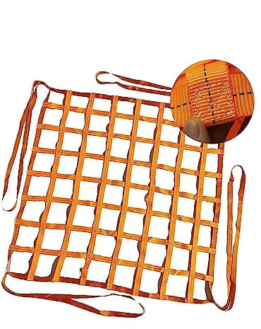 Hängendes Frachtnetz - Flaches Nylonnetz, Kletternetz Kinder Outdoor, Anhängernetz, Kajakdeck Gepäcknetz, Materialhandhabungsgurte, Für BAU-Rigging Bewegliches Abschleppen Hebearbeiten (Size : 3 X 3M
