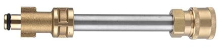 zalati Adaptateur de pistolet de nettoyeur haute pression avec tige d'extension de 10 cm compatible avec le pistolet de lave-glace Bosch Serice pour femelle 1/4 embouts de buse de pulvérisation